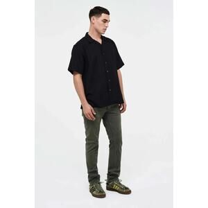 NEUW Lou Slim Twill Classic Fit Jean Stretch Denim Military Green NWT Mens 34x32